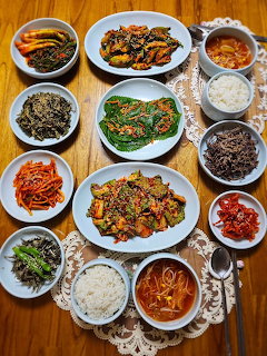 Korean Food Spread