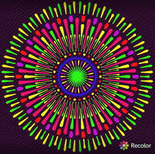 Colorful Radial Mandala