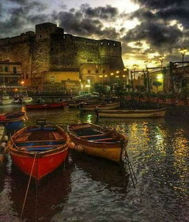 Harbor Boats at Dusk