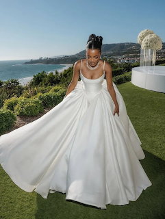 White Wedding Dress Oceanview