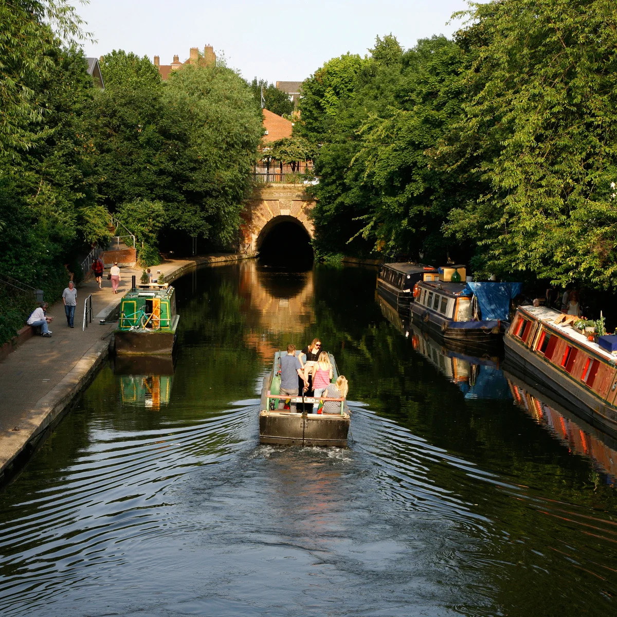 London Canal with Bridge