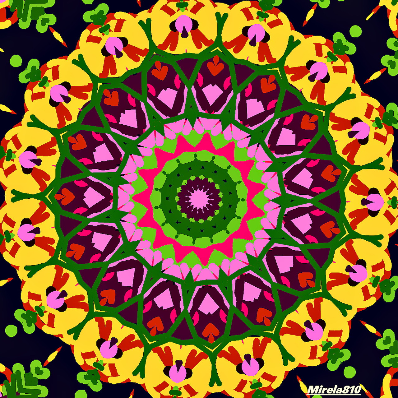 Colorful Floral Mandala