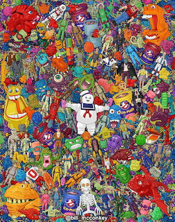 Cartoon Character Collage