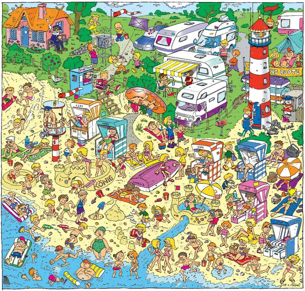 North Sea Beach Scene