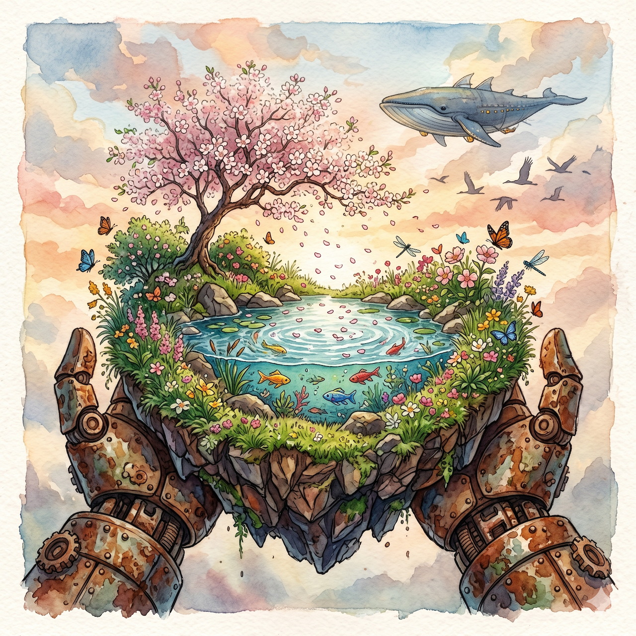 Floating Island Turtle Fantasy