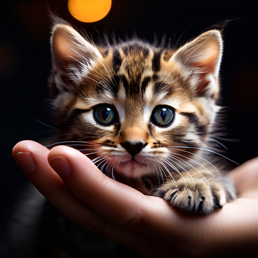 Kitten in Hand