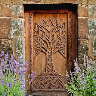 Carved Wooden Door