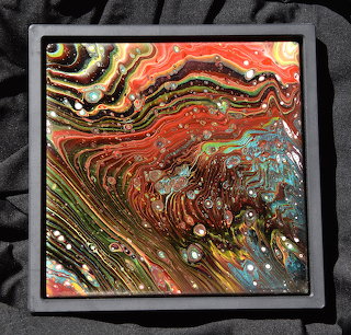 Abstract Pour Painting