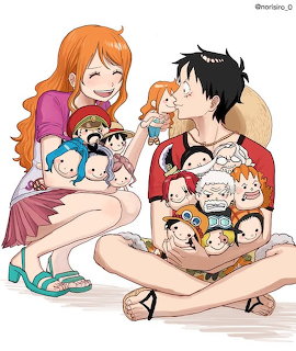 Anime couple sitting with arms full of cute chibi character plushies