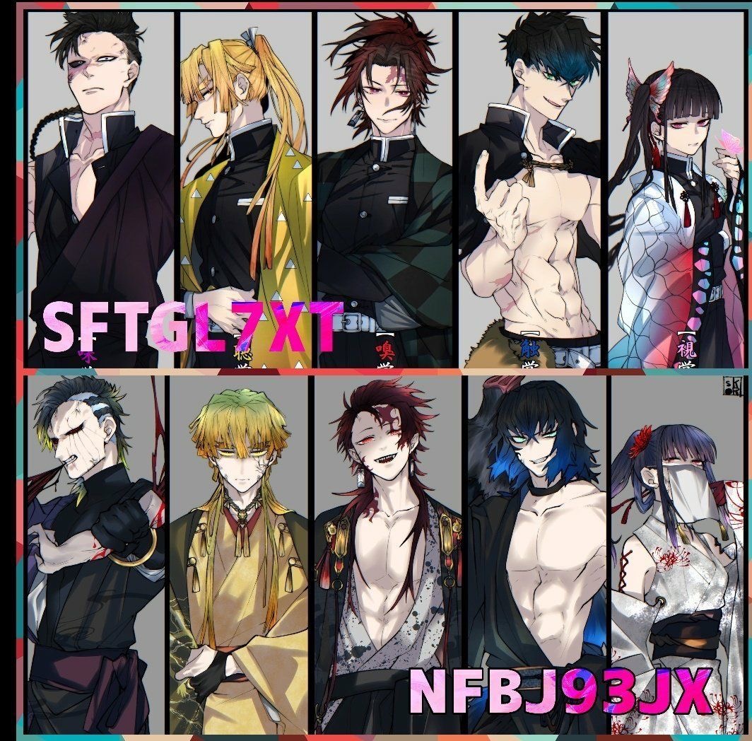 Anime Character Collage