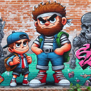 Street Art Cartoon Characters