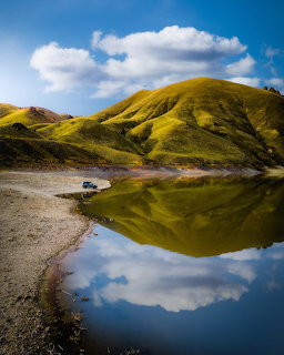 Green Hills Lake Reflection