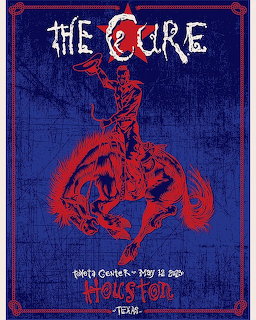 The Cure Houston Concert Poster2023