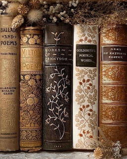 Vintage Ornate Book Spines