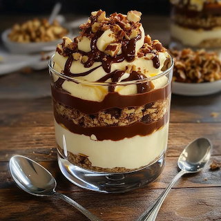 Layered Hazelnut Chocolate Dessert