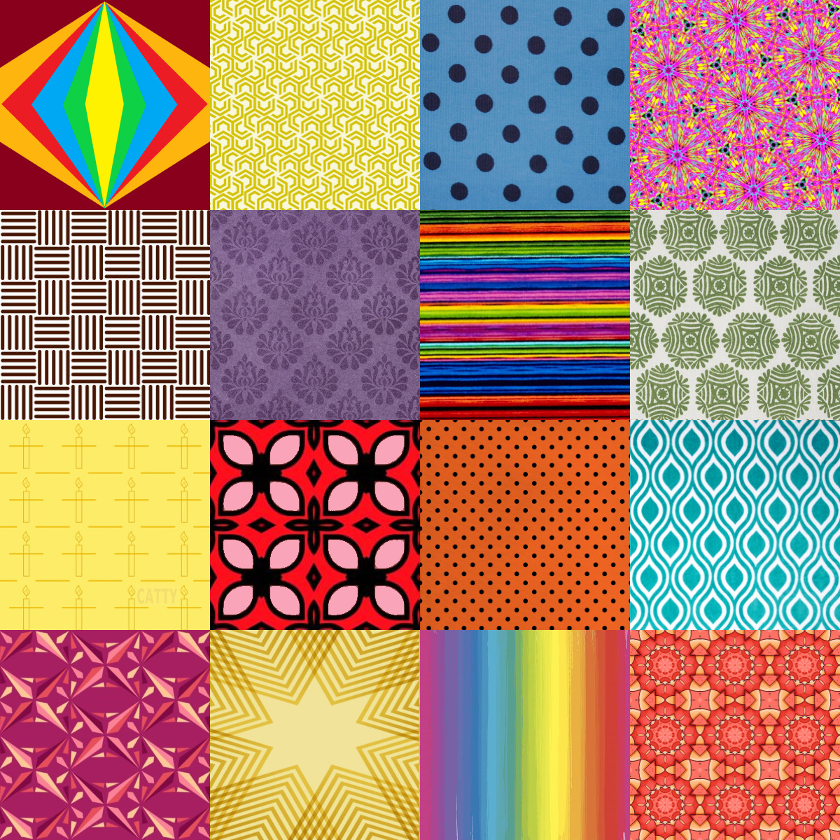 Colorful Patchwork Quilt Pattern