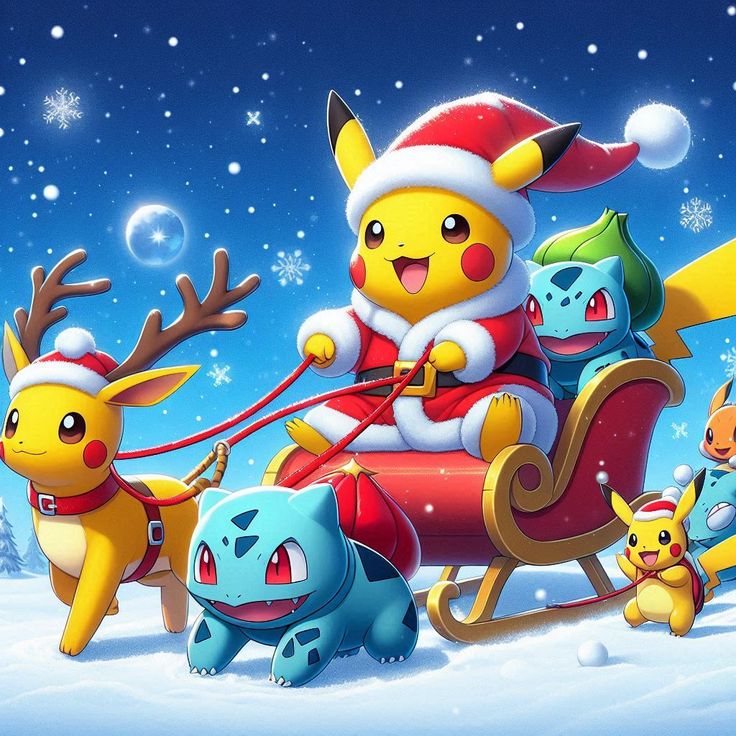 Pokemon Christmas Sleigh