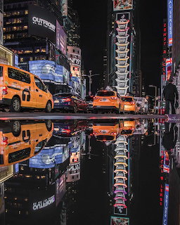 City Reflections at Night