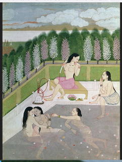 Indian Miniature Garden Scene