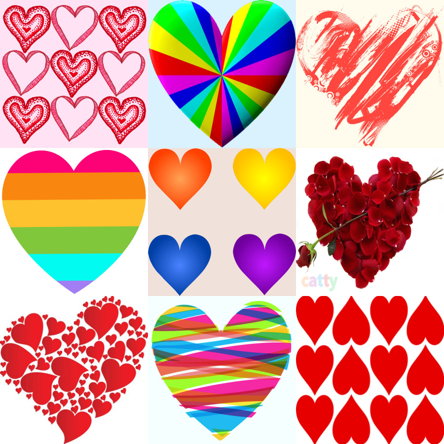 Colorful Heart Collection