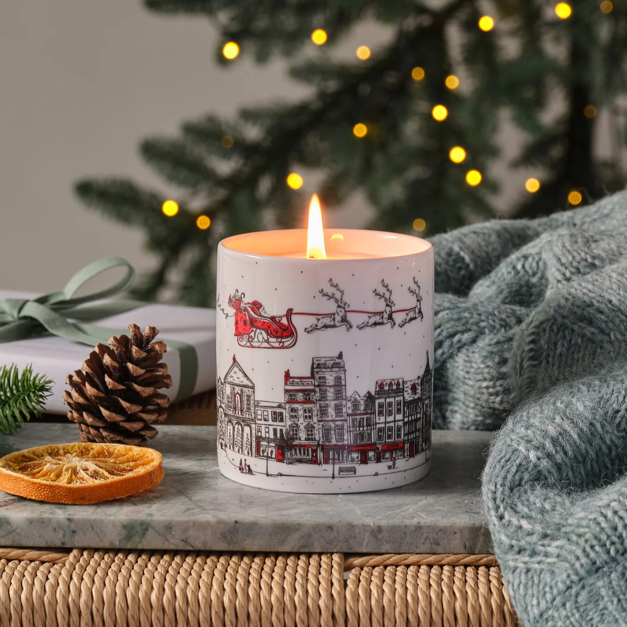 Christmas Candle Decor