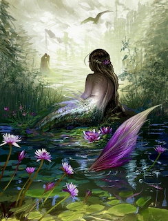 Mermaid in Misty Lagoon