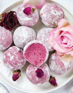 Rose Frosted Dessert Balls