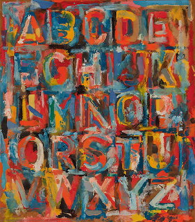 Jasper Johns Alphabet Painting