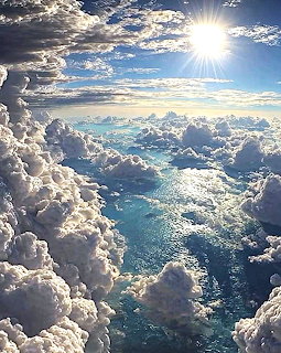 Sunshine Clouds and Ocean