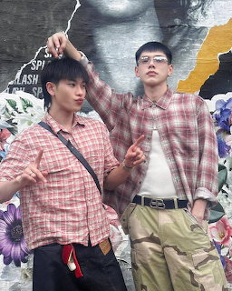 Two Young Men Fashion Portrait