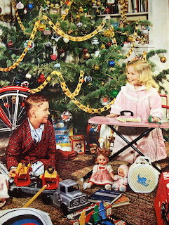 1950s Christmas Morning Scene
