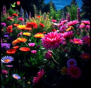 Colorful Garden Flowers