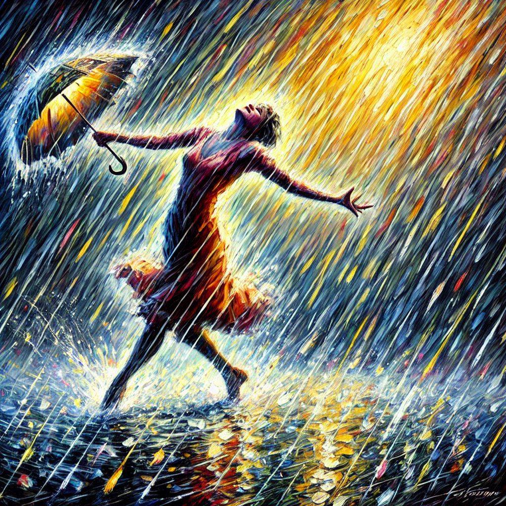 dancing in the rain