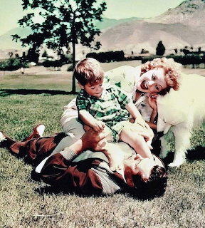Lucille Ball & Desi Arnaz with Baby