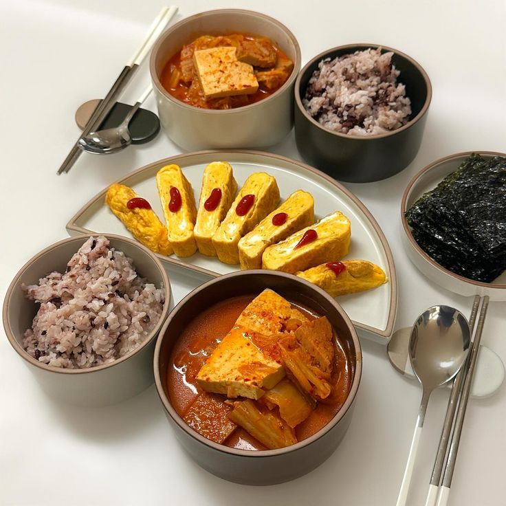 Korean Food Spread