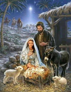 Nativity Scene with Holy Family
