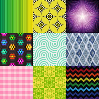 Colorful Pattern Patchwork Grid