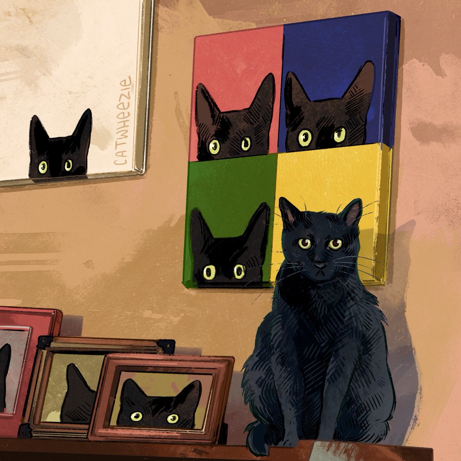 Black Cat Pop Art