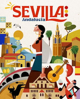 Sevilla Andalucia Travel Poster