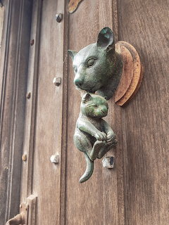 Metal Cat Door Knocker