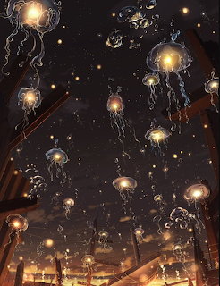 Glowing Jellyfish Sky