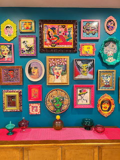 Colorful Eclectic Gallery Wall