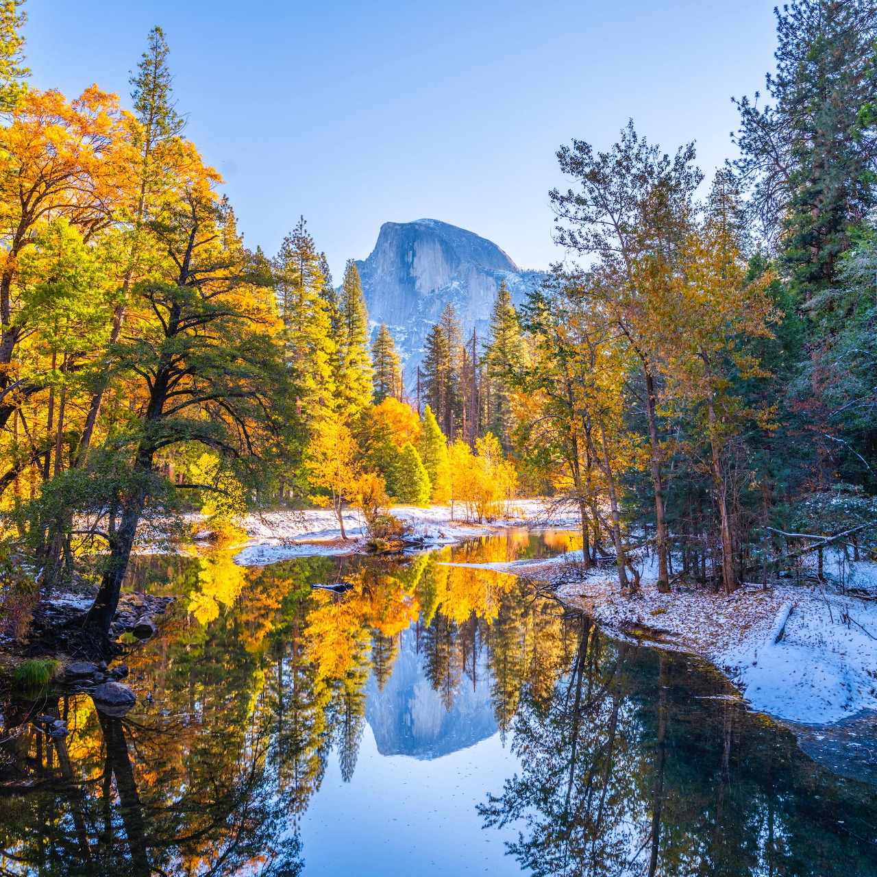 Half Dome Reflection
