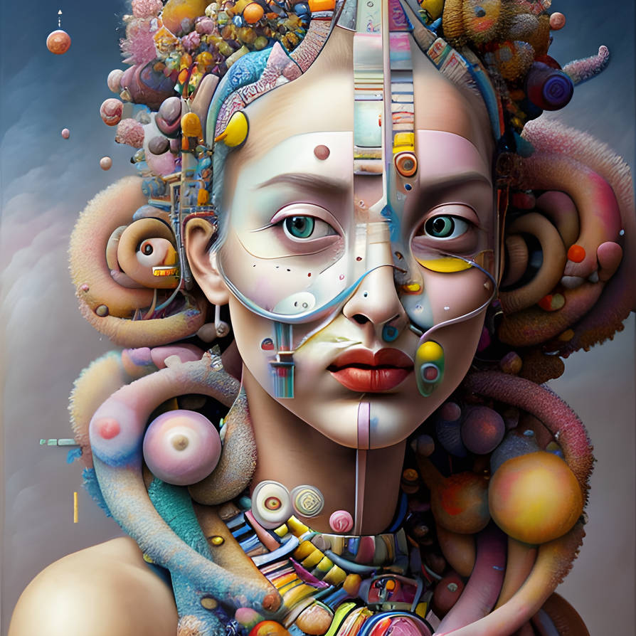 Surreal Mechanical Portrait