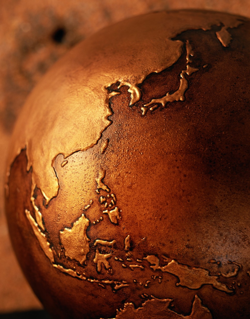 Bronze Asia Globe