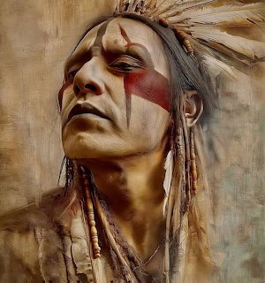 Native American Warrior Portrait