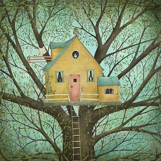 Yellow Treehouse Illustration
