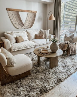 Neutral Boho Living Room