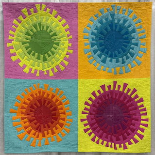 Colorful Circular Quilt Blocks