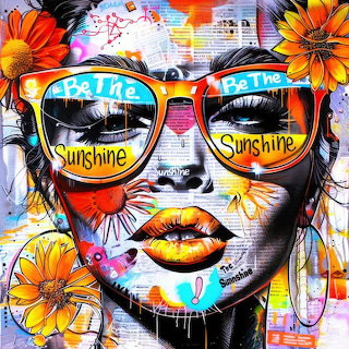 Pop Art Sunshine Sunglasses Portrait